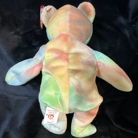 TY Beanie Baby - Rare Retired Original Mint Condition- 1996 Peace Bear - Picture 5 of 6